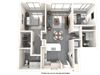 Vive Luxe Apartments B2 Floor Plan